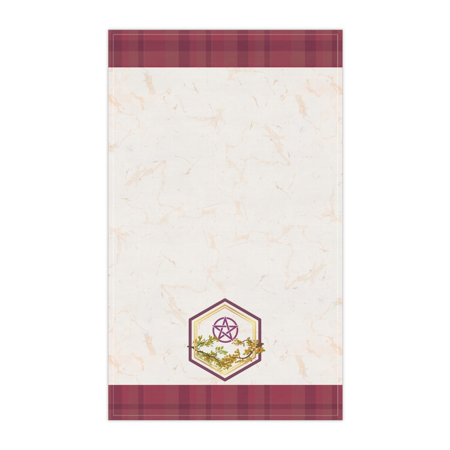 Gratitude | Fall Equinox | Autumn Plaid Tea Towel