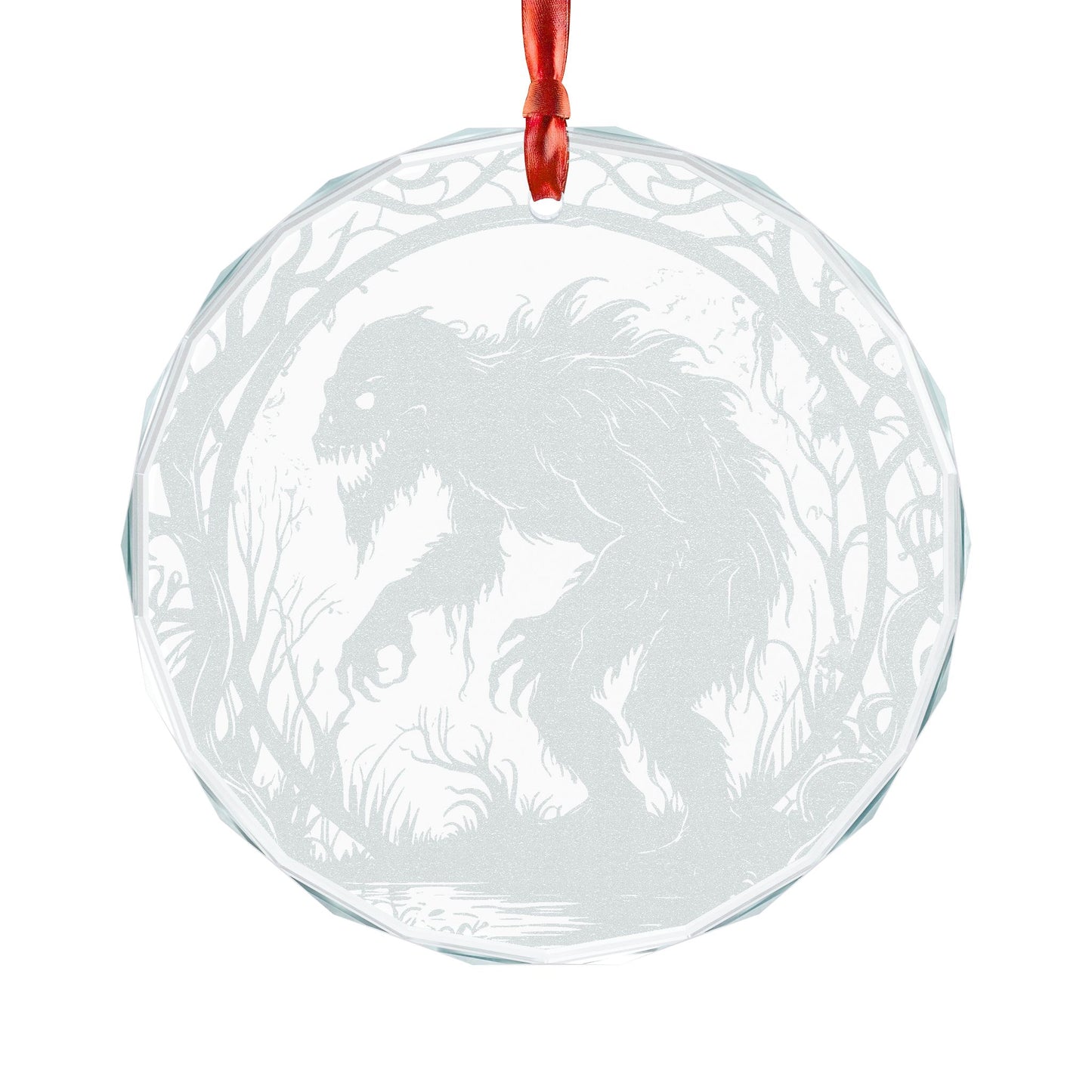 Glass Ornament | Swamp Creature Horror Decoration