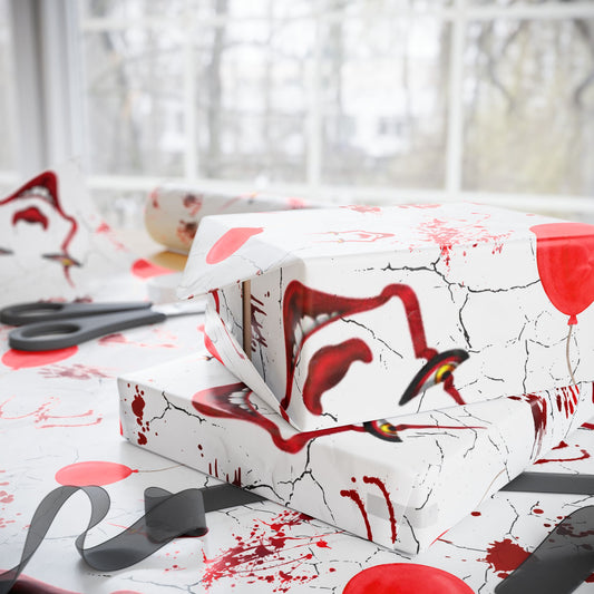 Wrapped in Horror | Red Balloon | Nightmare Wrapping Paper