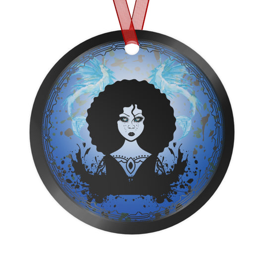 Deep Blue Lady | Metal Ornaments (1pc)
