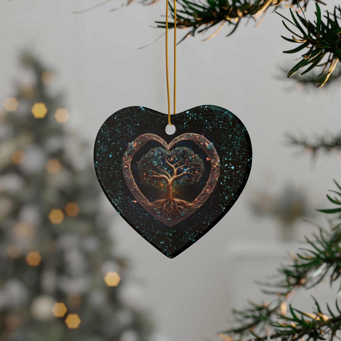 Tree of Love Ceramic Ornament (1pc, 3pcs, 5pcs, 10pcs)