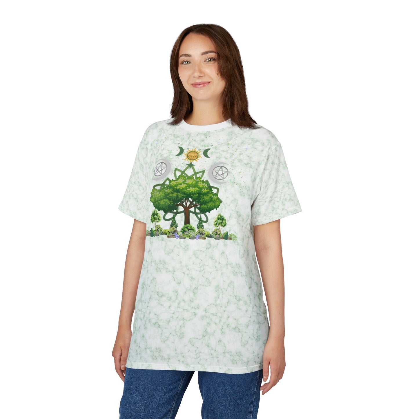 Great Tree Solstice TShirt | All - Over Print | Pagan Summer Wear