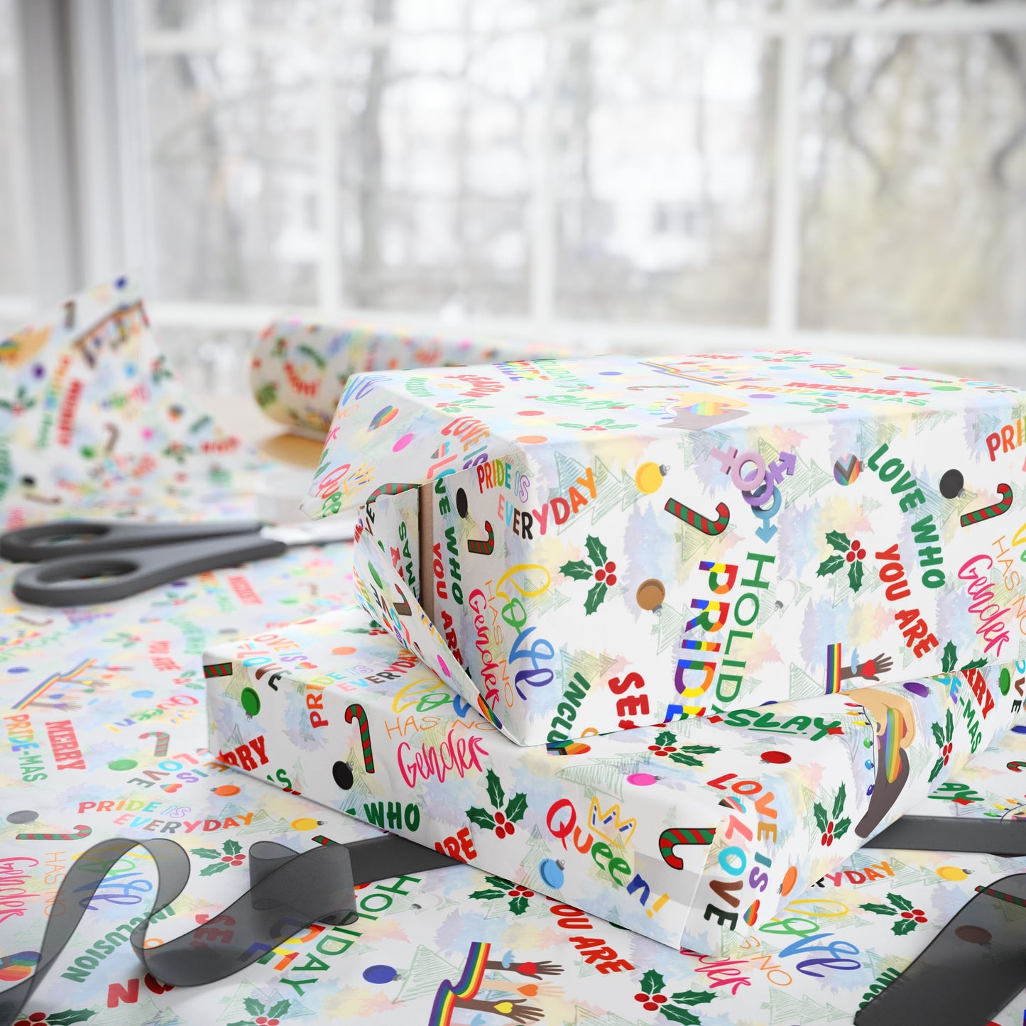 Holiday Pride | Community Pride | Gift Wrap Papers