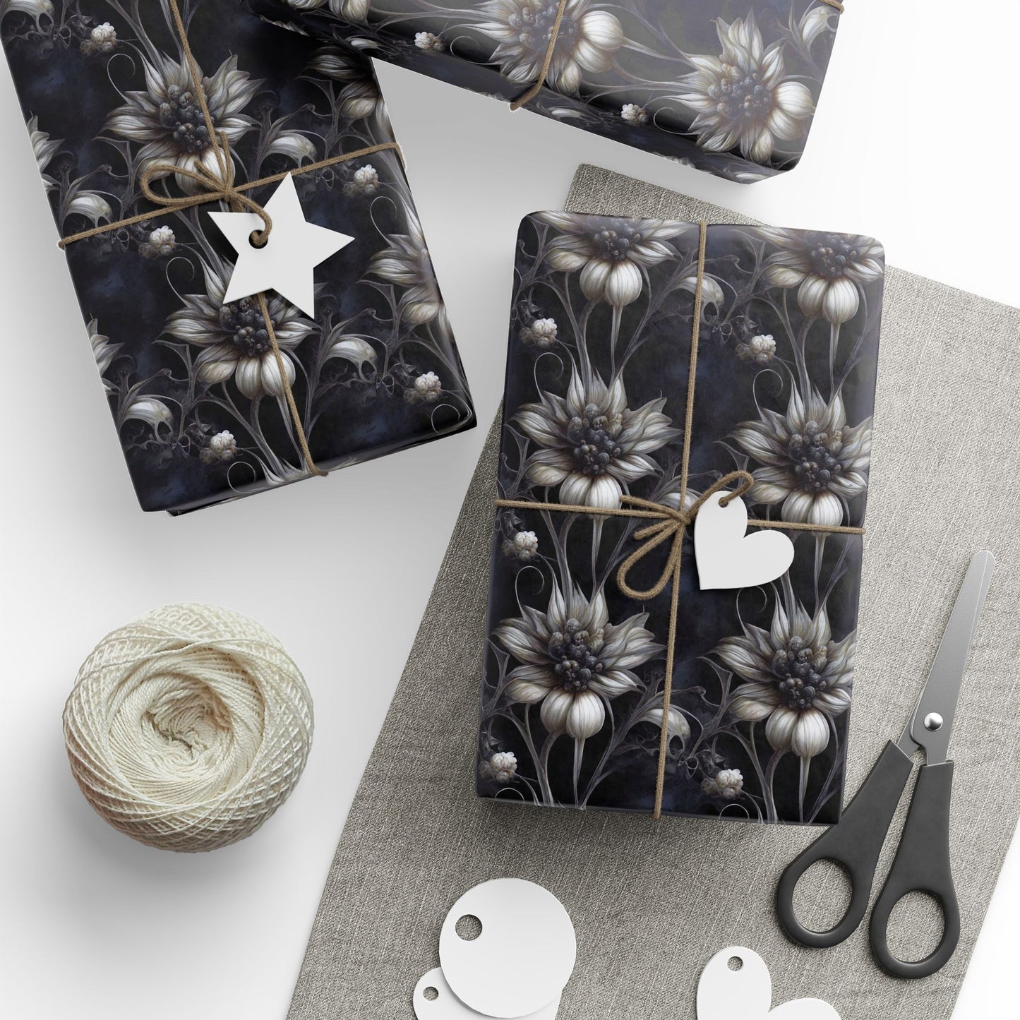 Shadow Florals | Night Garden | Wrapping Papers
