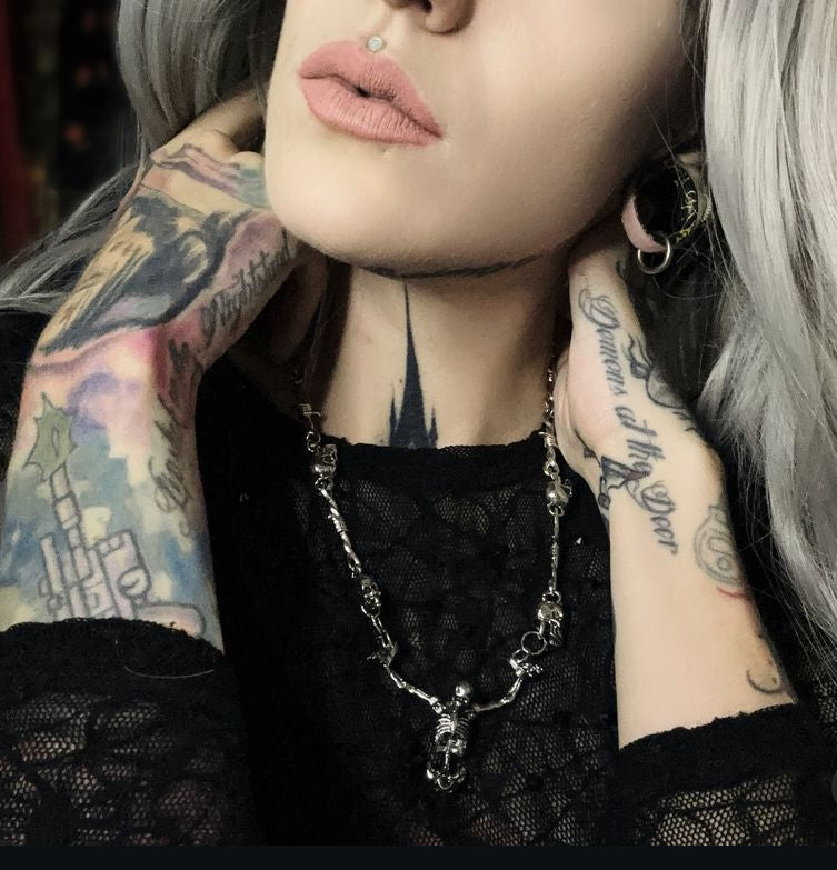 Kidemónas (Guardian) Necklace | Stainless Steel Skull Collar