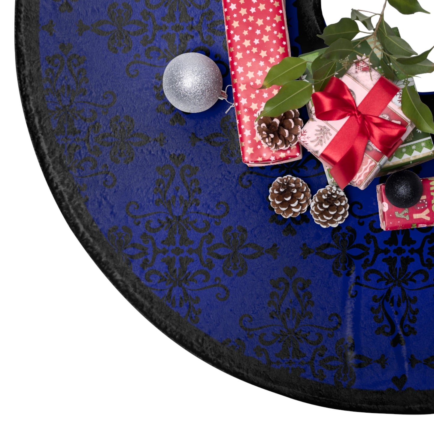 Dark Blue Lace | Tree Skirt