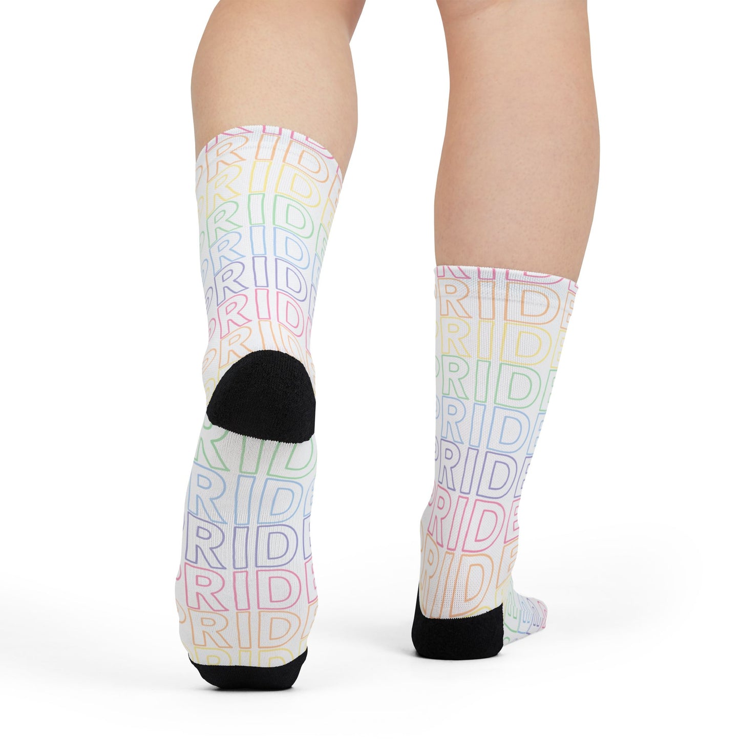 Goth Pride (Rainbow) | Poly Crew Socks