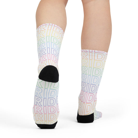 Goth Pride (Rainbow) | Poly Crew Socks