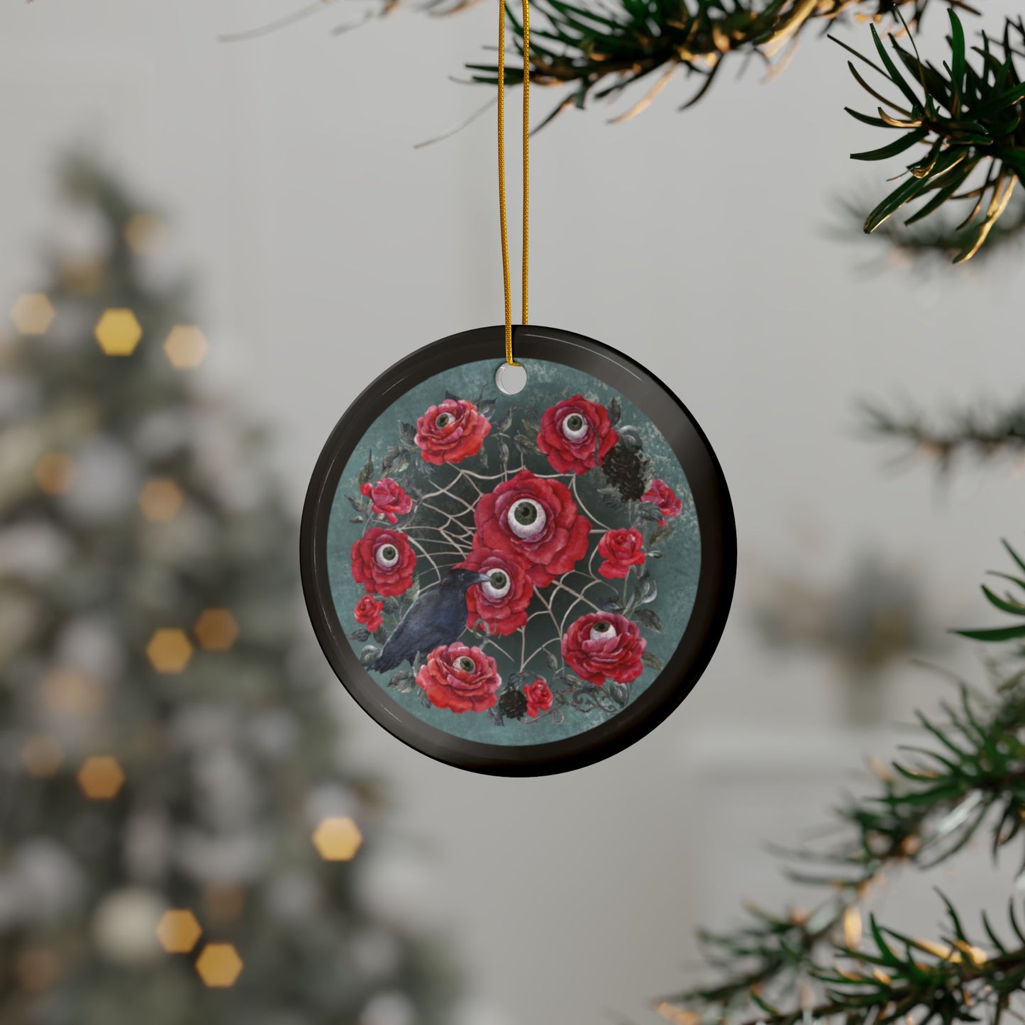 Ocular Floral | Heirloom Ceramic Ornaments (1pc, 3pcs, 5pcs, 10pcs)