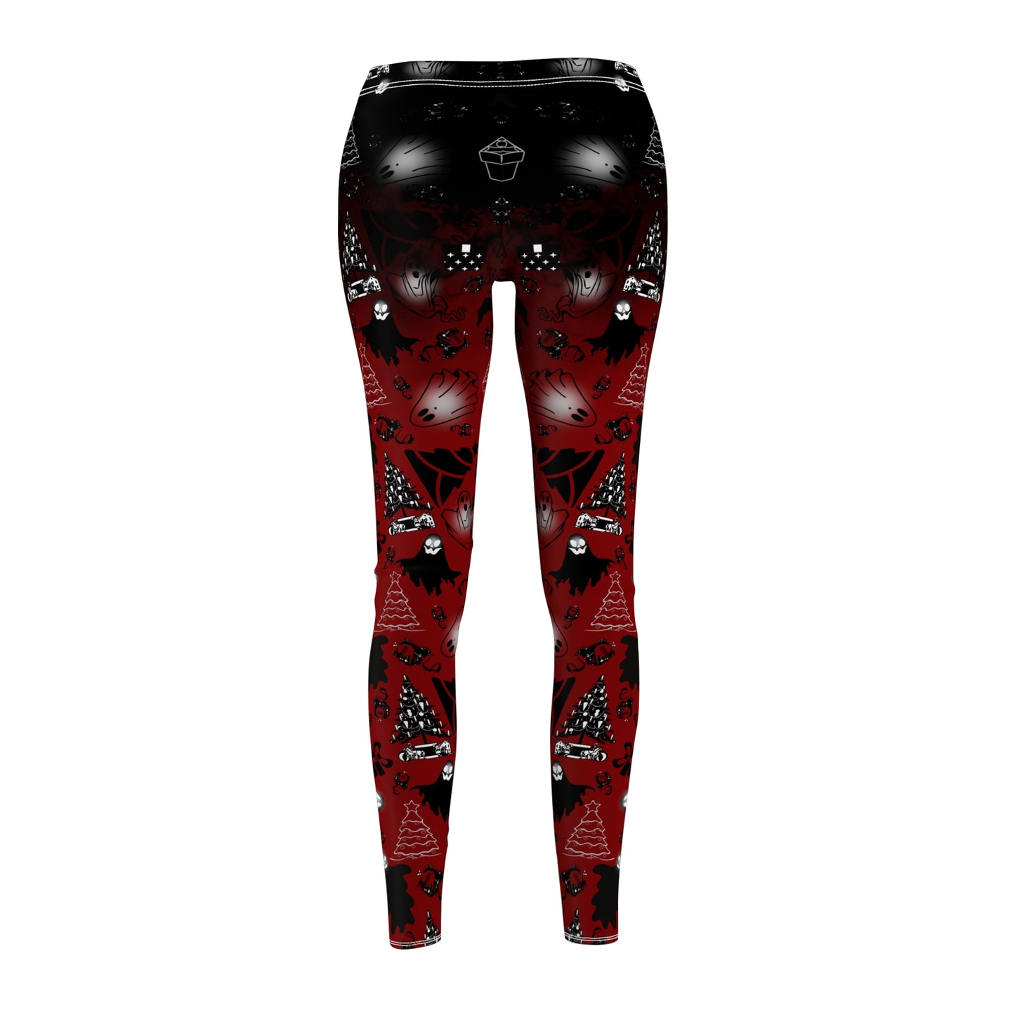 Nightmare Casualties Wear | Boomas Eve (Red)  All Over Print | Leggings Women's Casual Holiday Wear