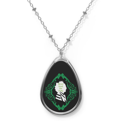 Mr. B. Juice Beetlejuice | Never / Living | Oval Necklace