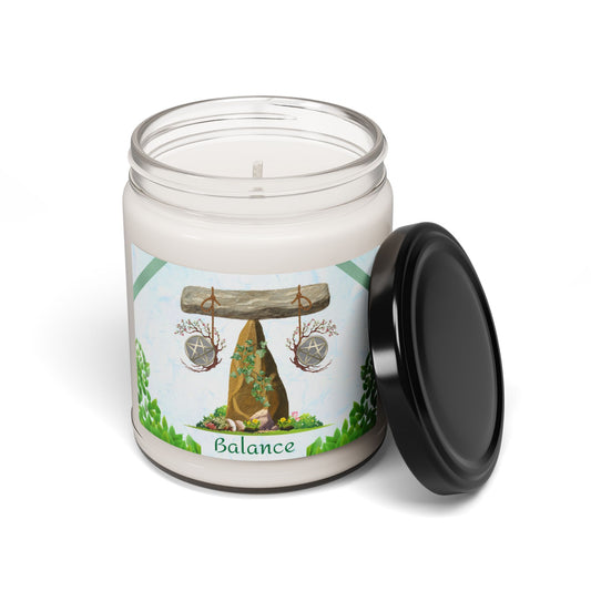 Balance Scales Candle | Spring Equinox Scented Soy Candle, 9oz