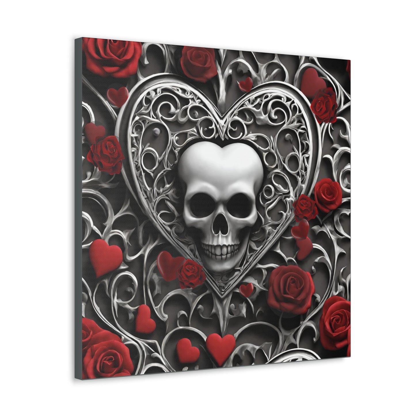 Gothic Hearts Canvas Gallery Wraps