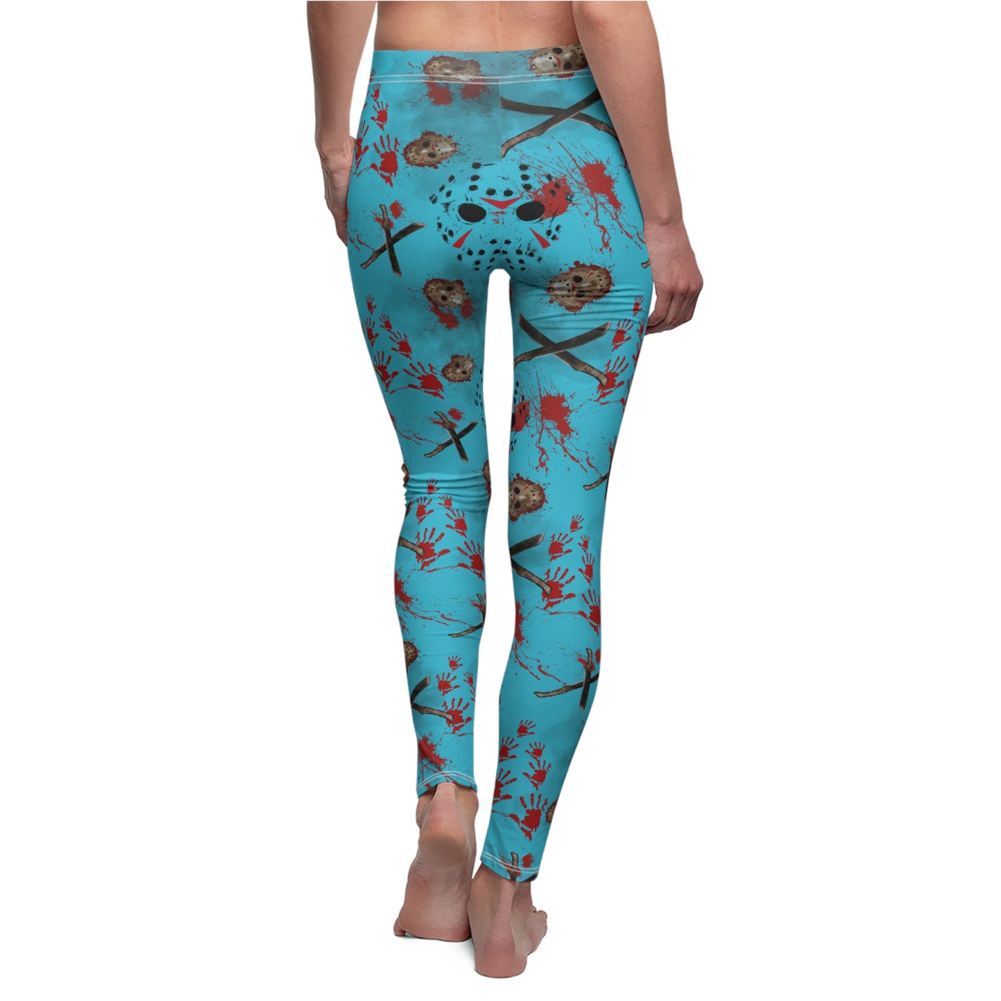 Horror Nightmare Leggings | Crystal Lake | All-Over Print Women's Casual Bottoms