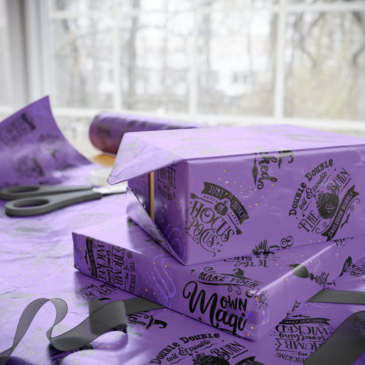 Witch Quotes Gift Wrap — Witchy Themed Wrapping Paper Set