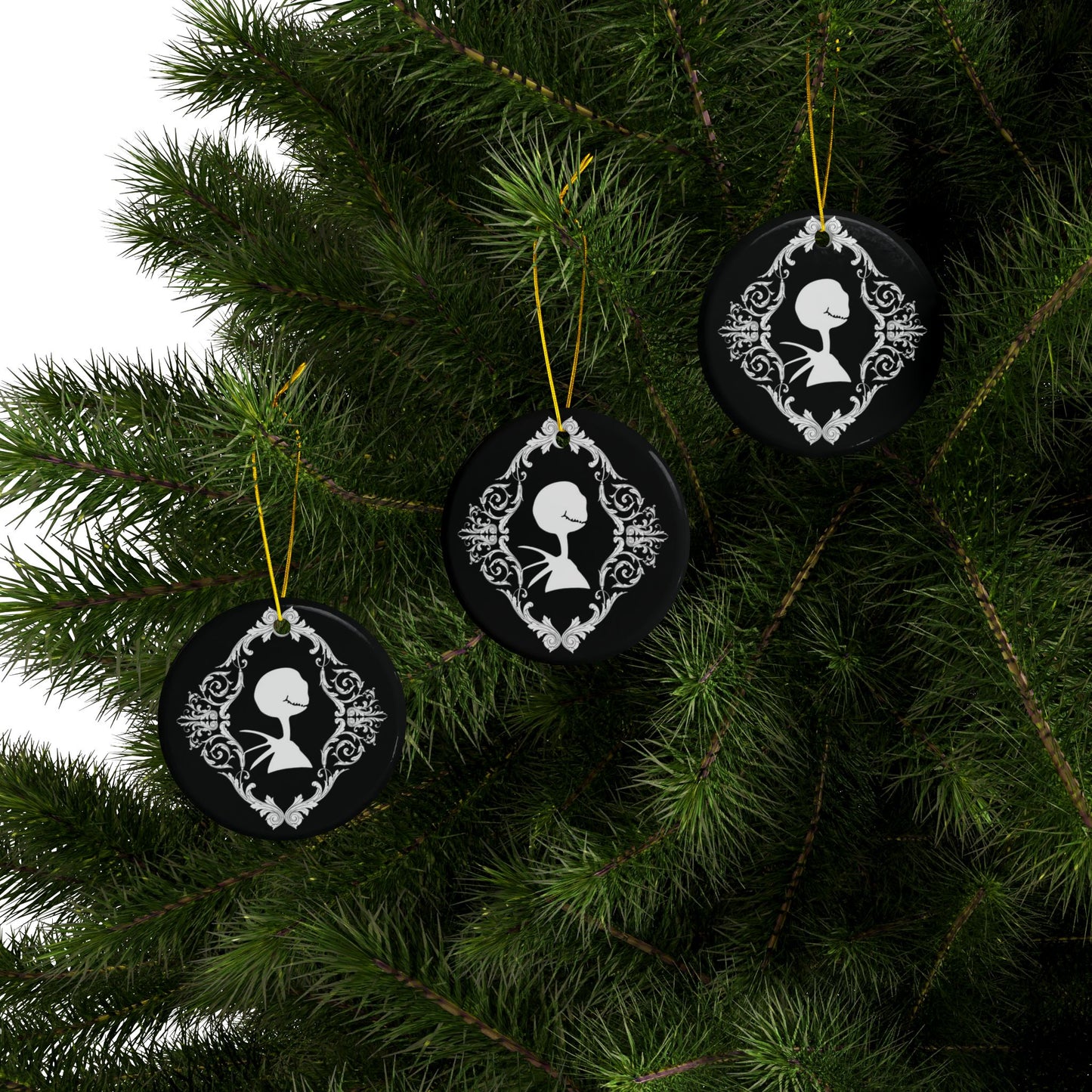 Skellington | Heirloom Ceramic Ornament (1pc, 3pcs, 5pcs, 10pcs)