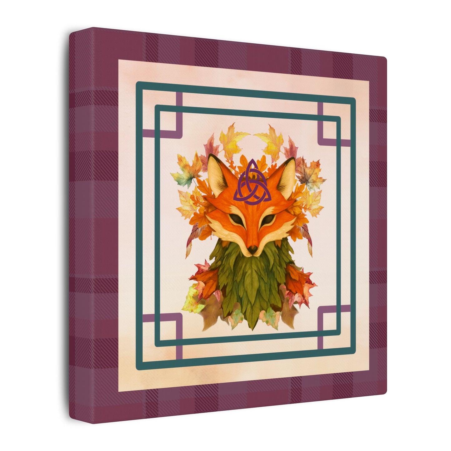 Spiritumn | Fall Equinox | Autumn Fox Spirit on Stretched Canvas