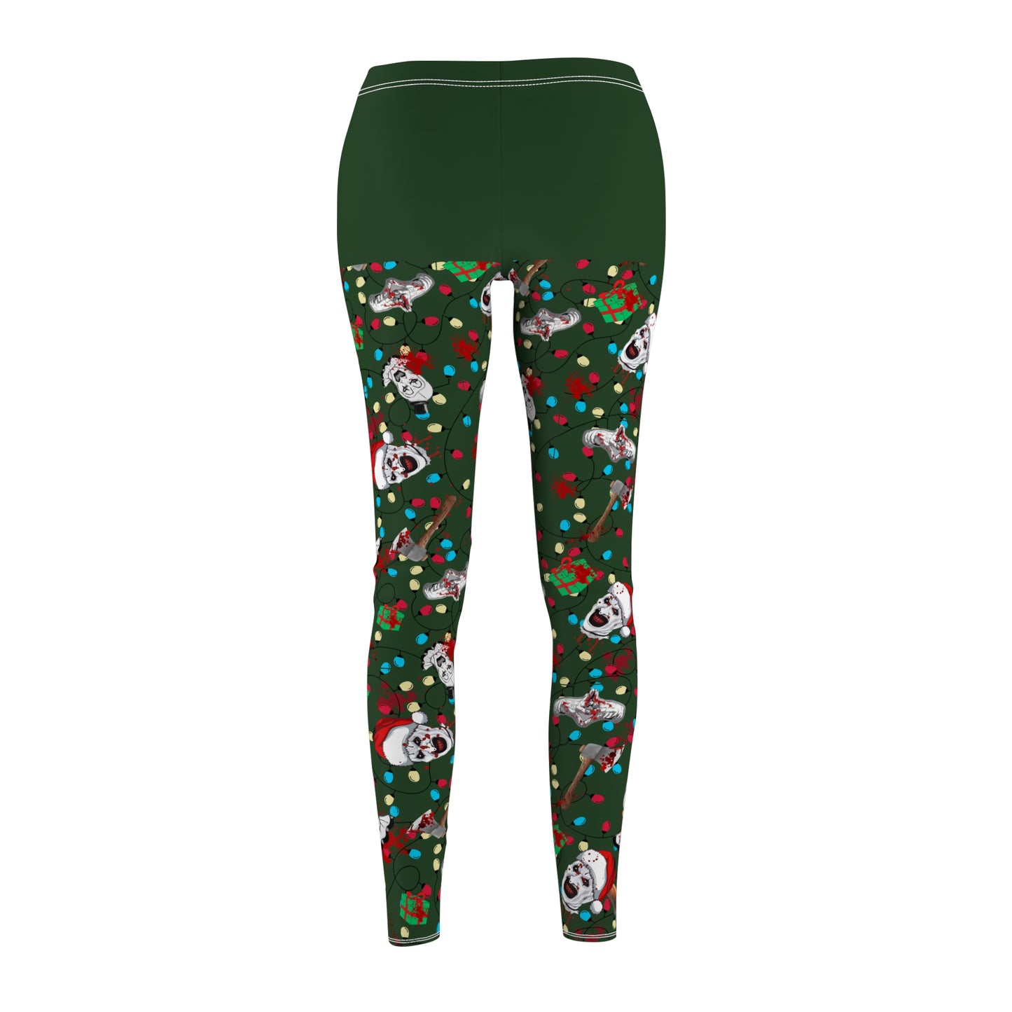 Horror Nightmare Leggings | Terror Santa | All-Over Print Women's Casual Bottoms