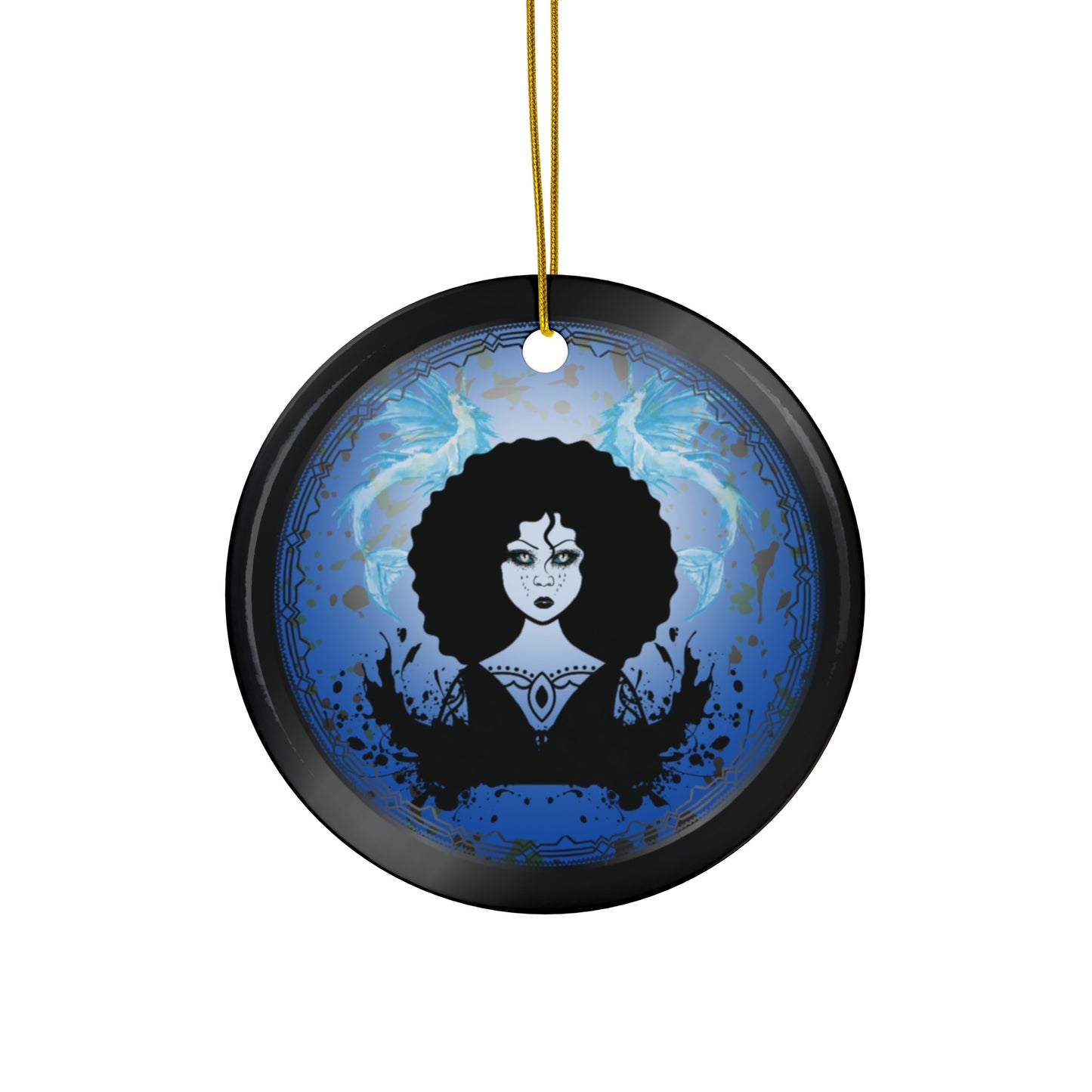 Deep Blue Lady | Heirloom Ceramic Ornaments (1pc, 3pcs, 5pcs, 10pcs)