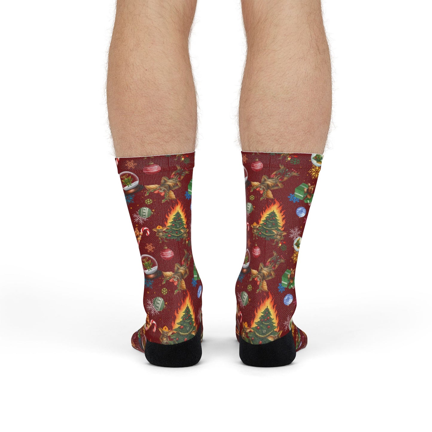 Horror Socks | Twisted Laffy XMas| Recycled Poly Socks | Cozy and Scary
