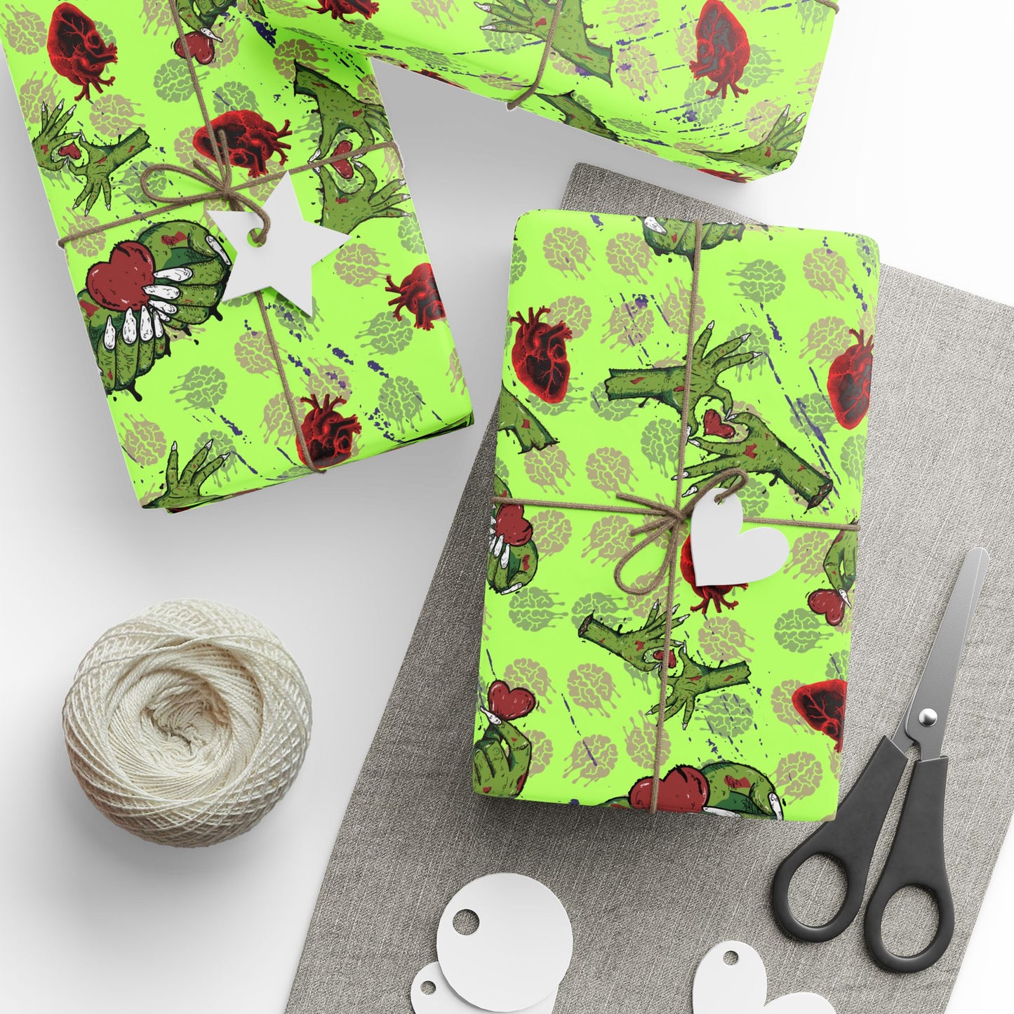 Zombie Hearts Gift Wrap Papers — Valentine & Undead Wedding Wrapping