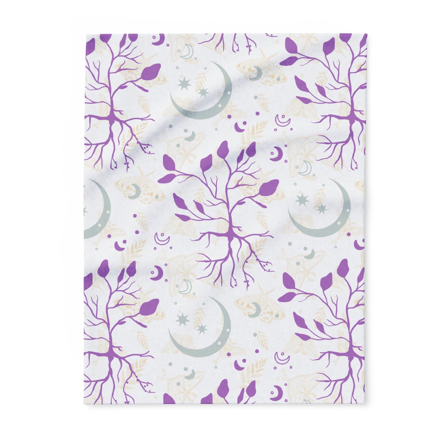 Moon Roots | Purple | Microfiber Blanket