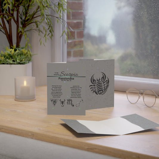 Scorpio | Zodiac Greeting Cards |  (1, 10 pcs)