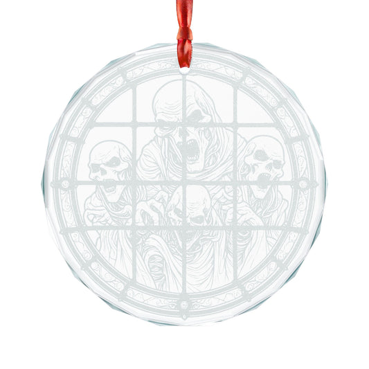 Glass Ornament | Imprisonment | Engraved Holiday Decoration