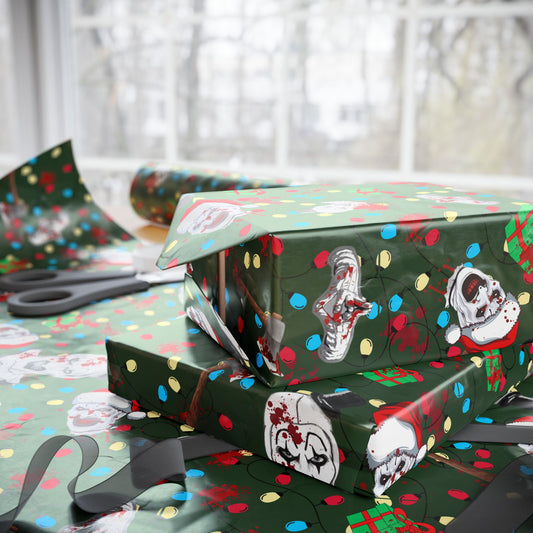 Wrapped in Horror | Terror Santa | Nightmare Wrapping Paper