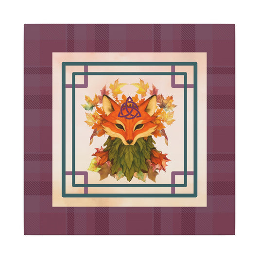 Spiritumn | Fall Equinox | Autumn Fox Spirit on Stretched Canvas