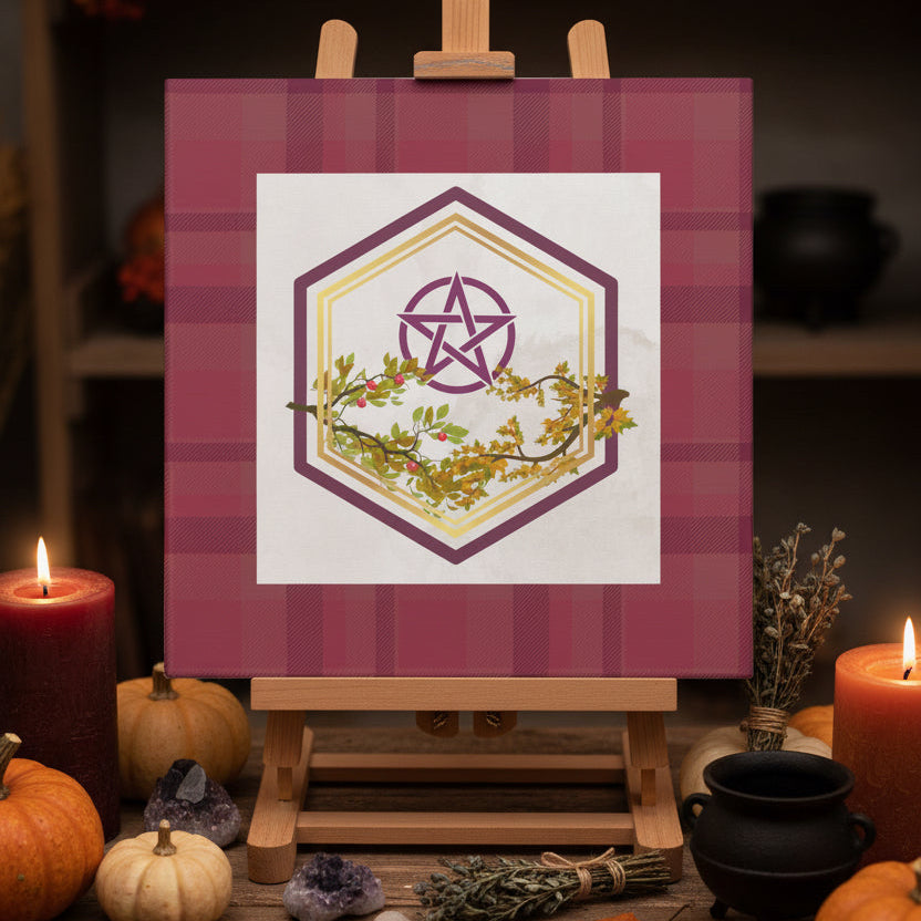 Gratitude | Fall Equinox | Thanks to Autumn Bounty on Stretched Canvas