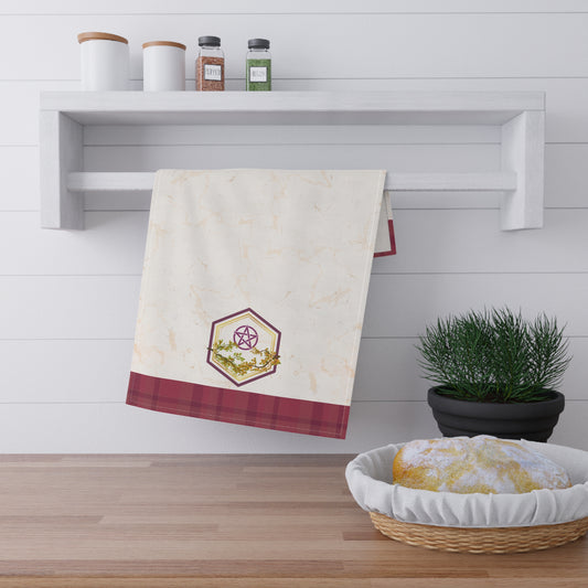 Gratitude | Fall Equinox | Autumn Plaid Tea Towel