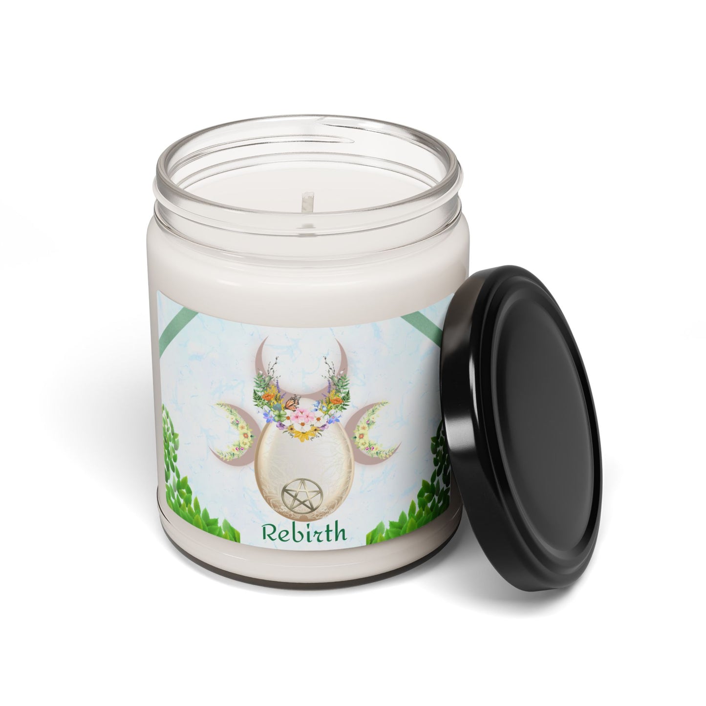 Rebirth Renewal Candle | Spring Equinox Scented Soy Candle, 9oz