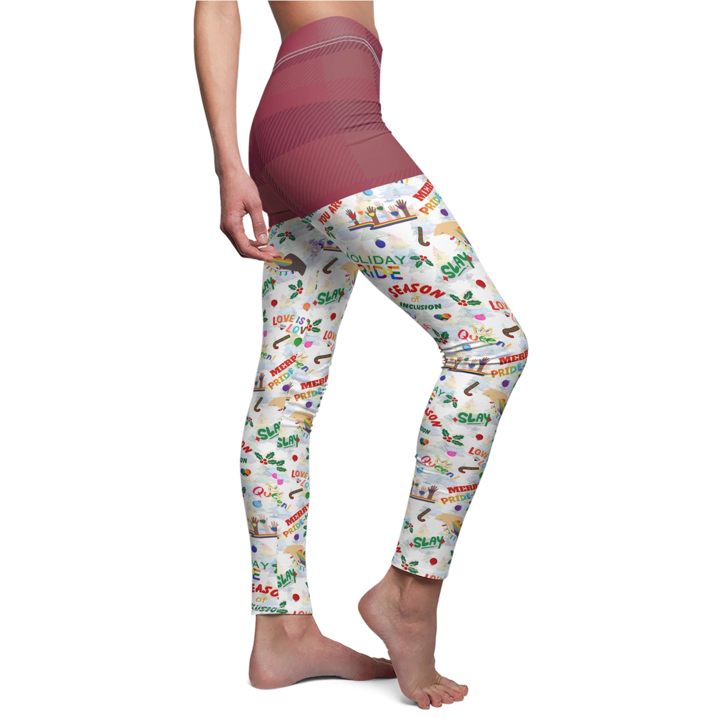 Holiday Pride All-Over Print Leggings — Unisex Casual Bottom