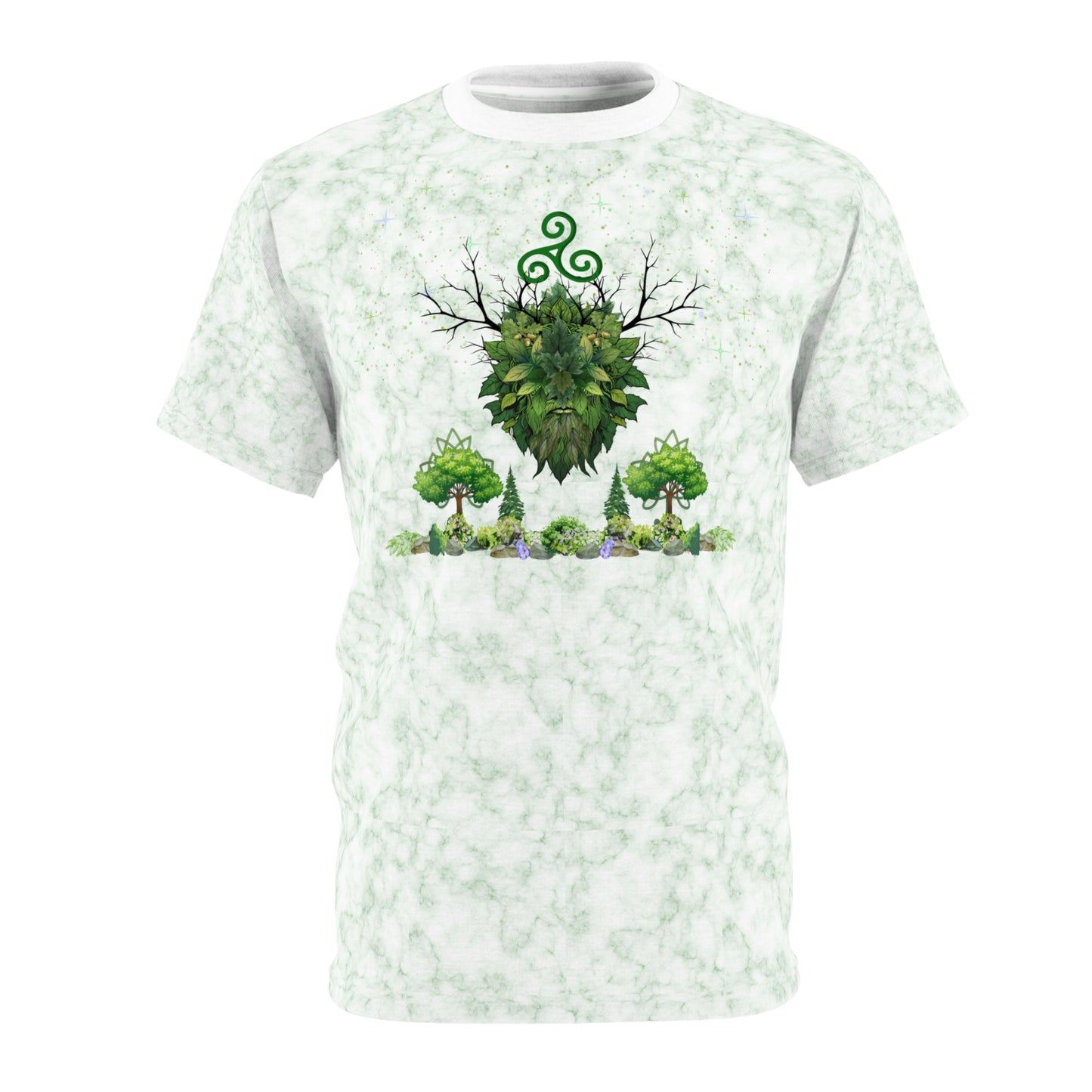 Green Man Solstice TShirt | All - Over Print | Pagan Summer Wear