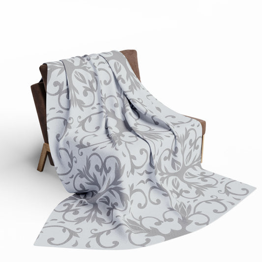 Gray Mist | Solstice Witchy Home Decor | Velveteen Microfiber Blanket (Two Sided)