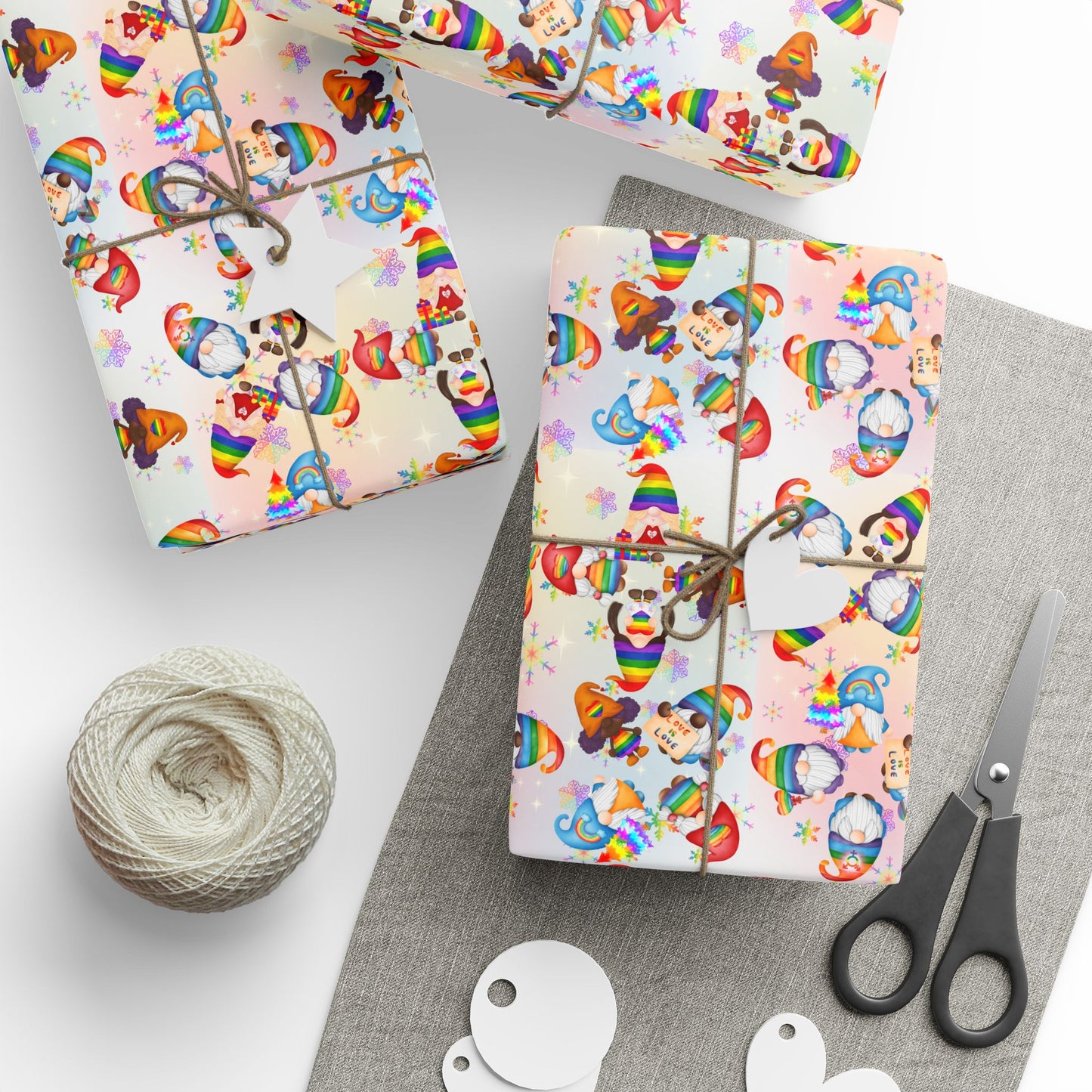 Pridemas Gnomes | Holiday Gift Wrap
