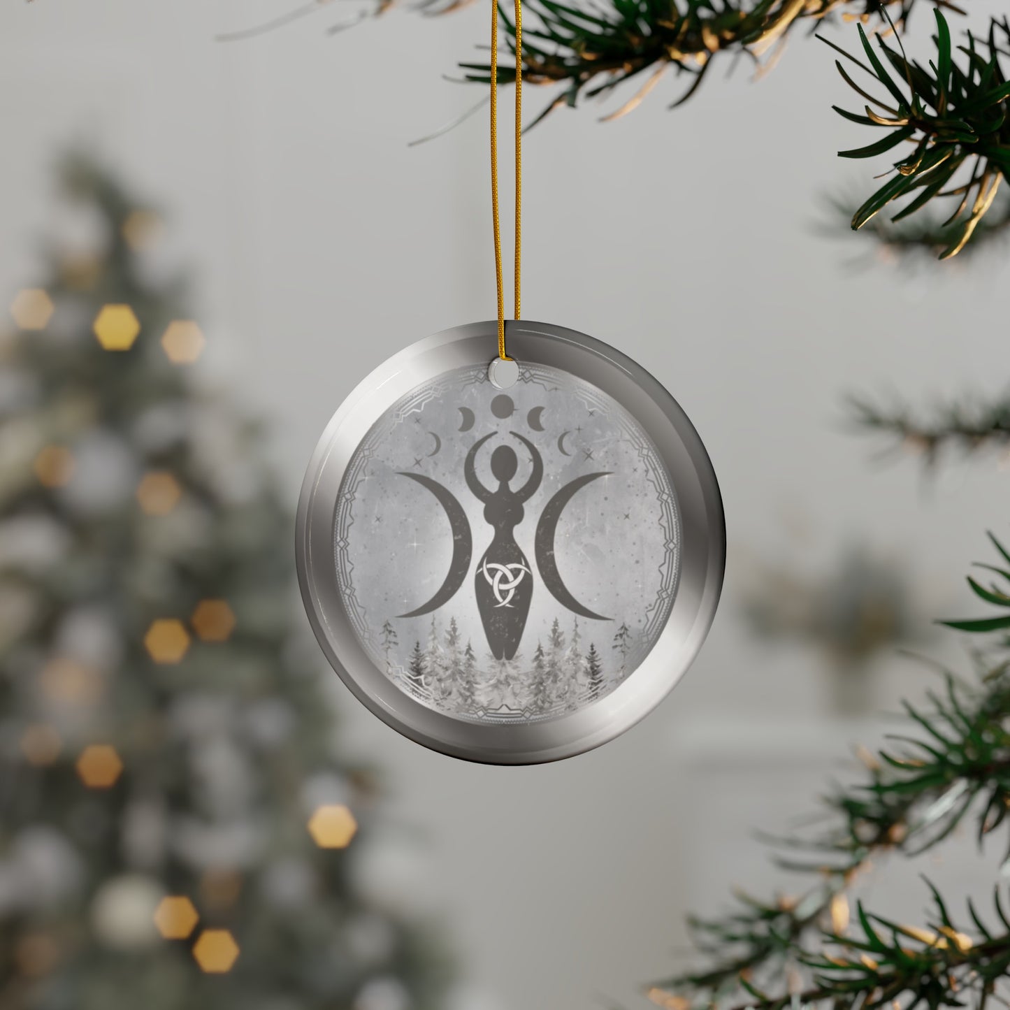 Winter Mother | Yule Solstice | Heirloom Ceramic Ornaments (1pc, 3pcs, 5pcs, 10pcs)