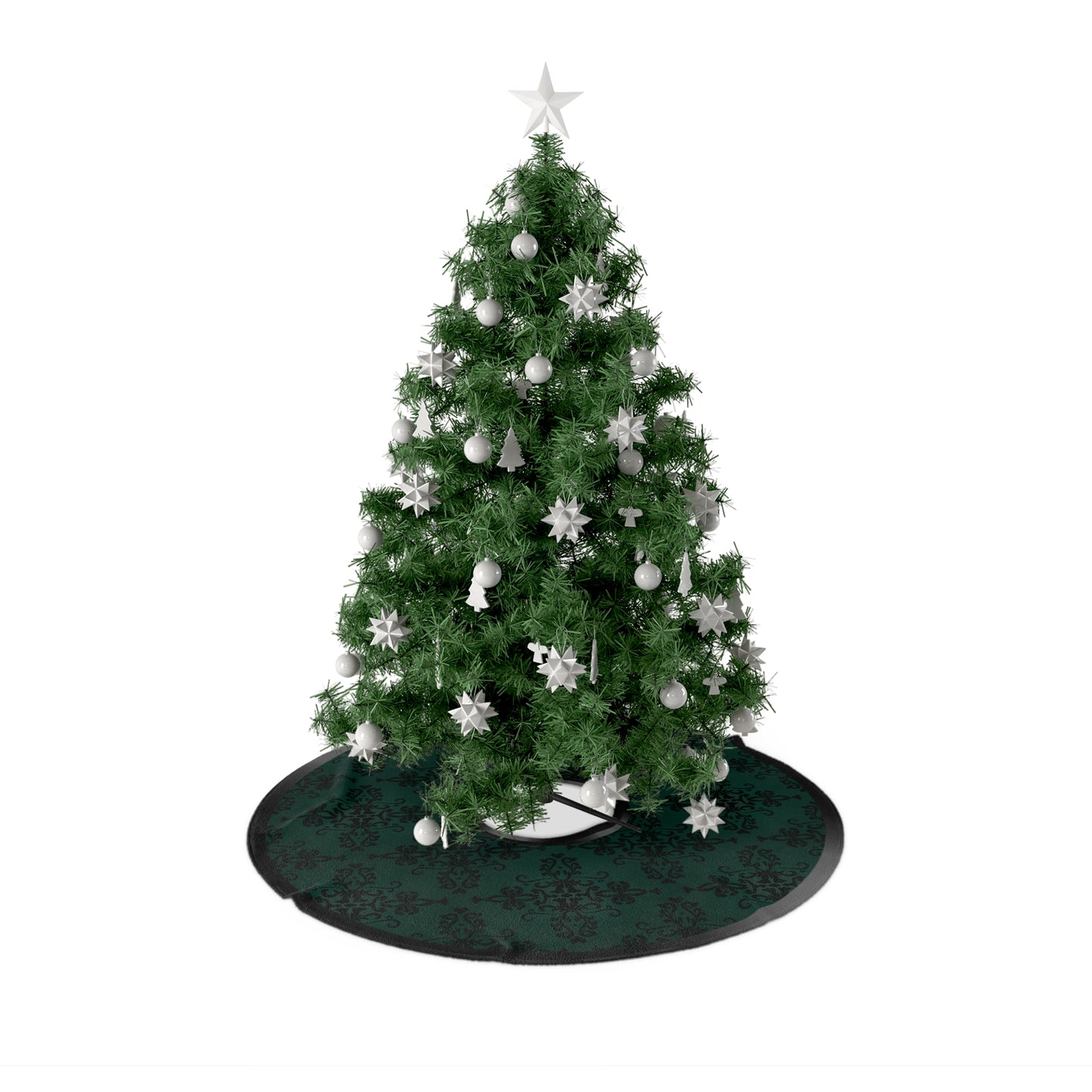 Dark Emerald Lace | Tree Skirt