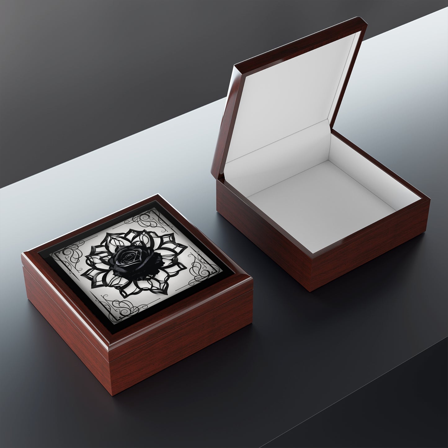 Sinister Rose Jewelry Box | Gothic Decor and Gift