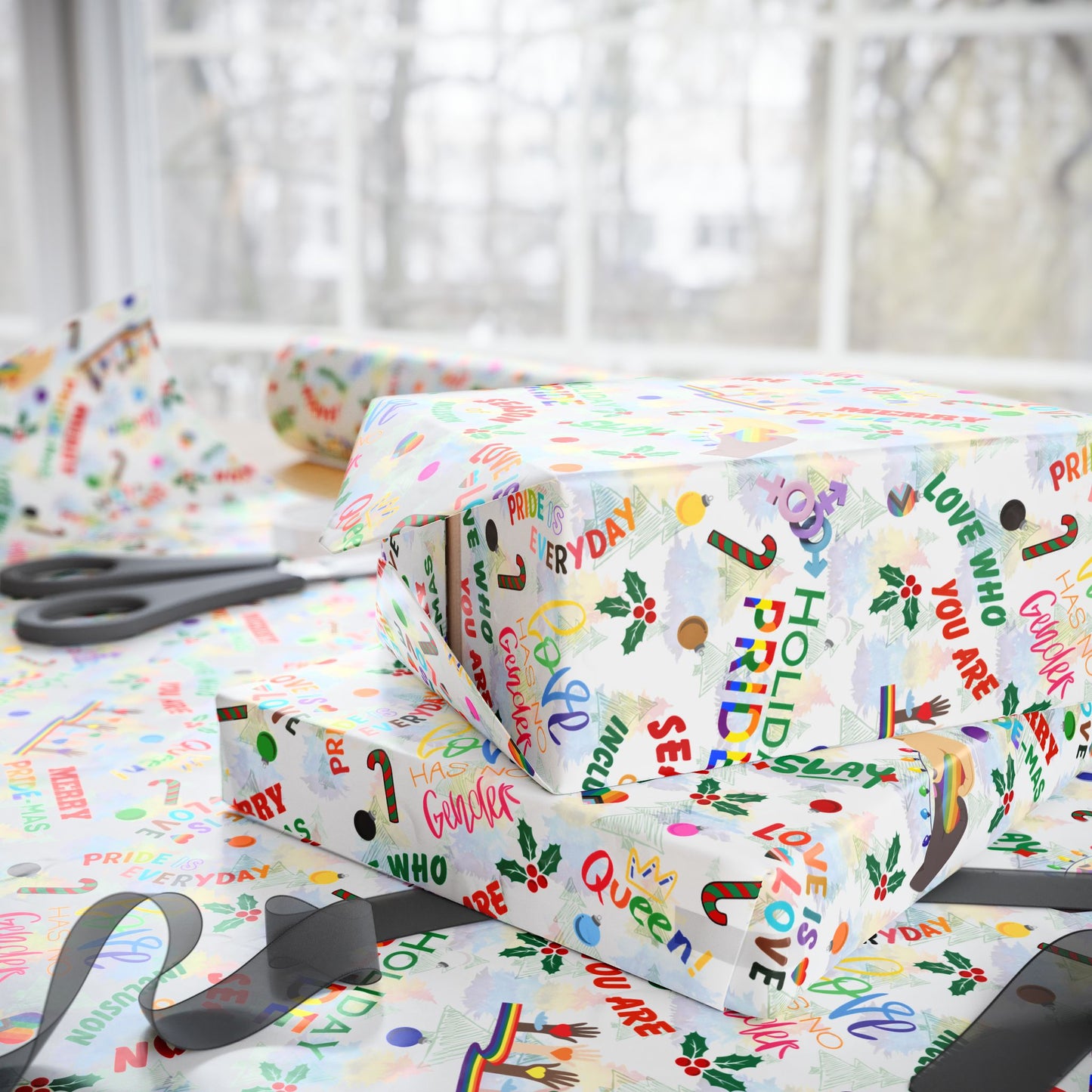 Holiday Pride | Community Pride | Gift Wrap Papers