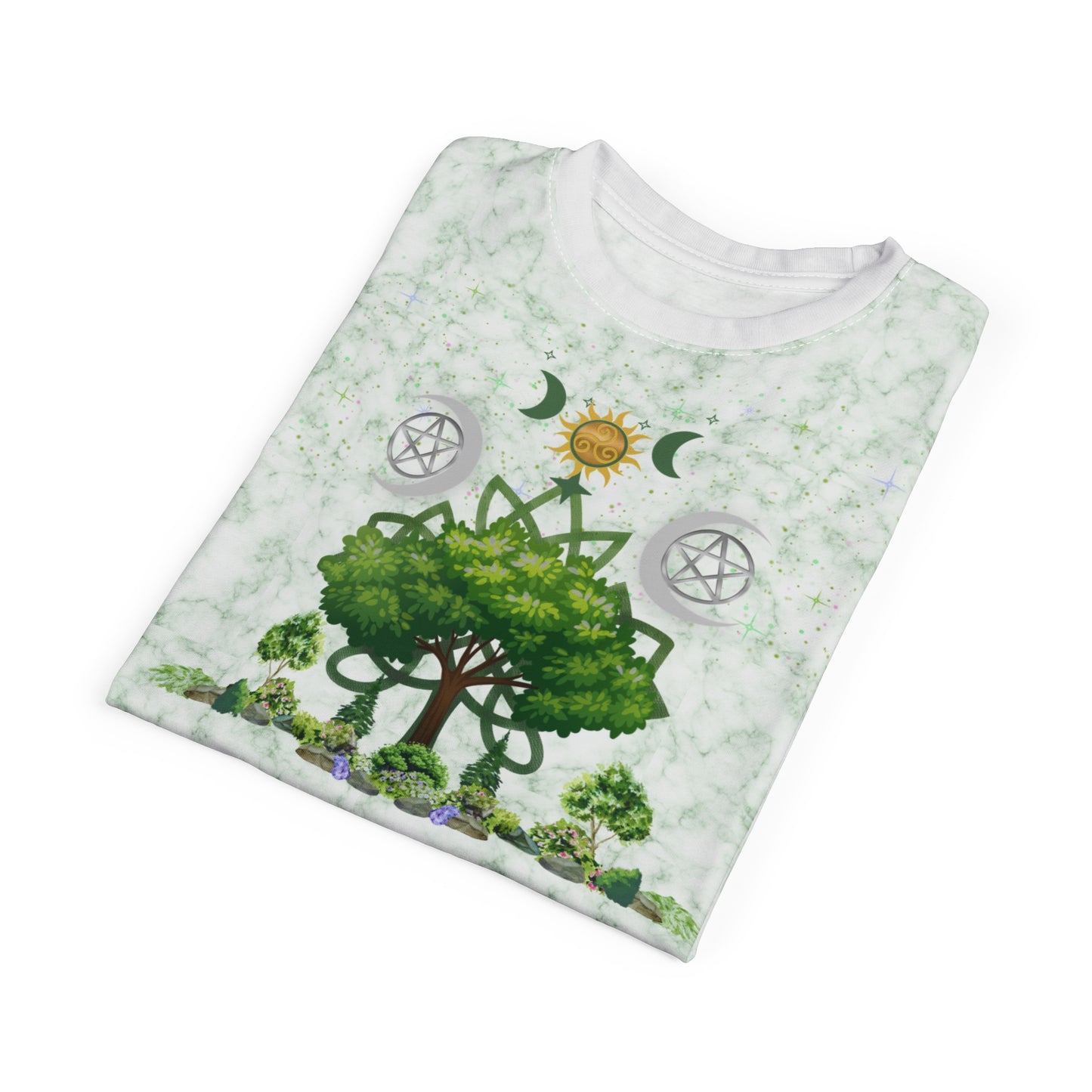 Great Tree Solstice TShirt | All - Over Print | Pagan Summer Wear