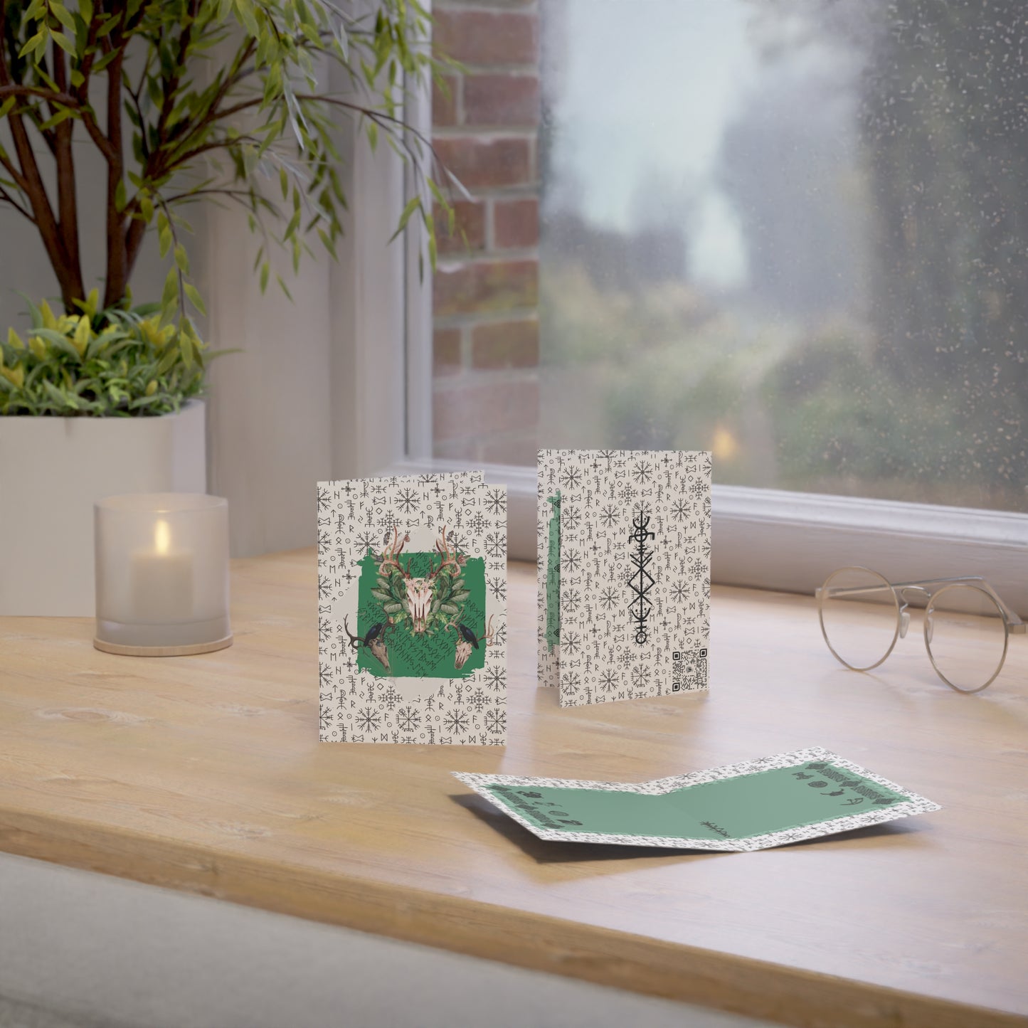 Viking Runes Greeting Cards |  (1, 10 pcs)