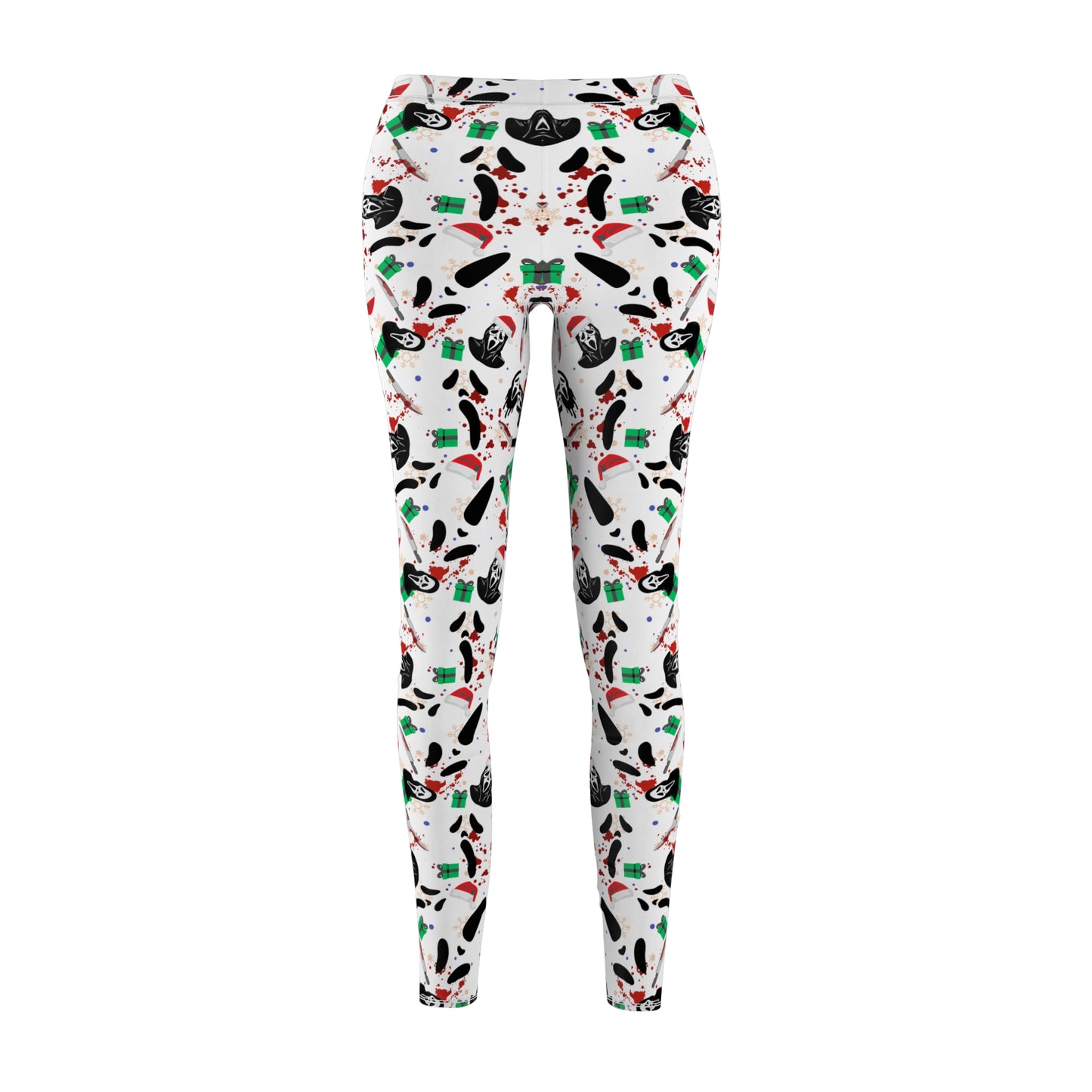 Horror Nightmare Leggings | Good Holiday Scream | All-Over Print Women's Casual Bottoms