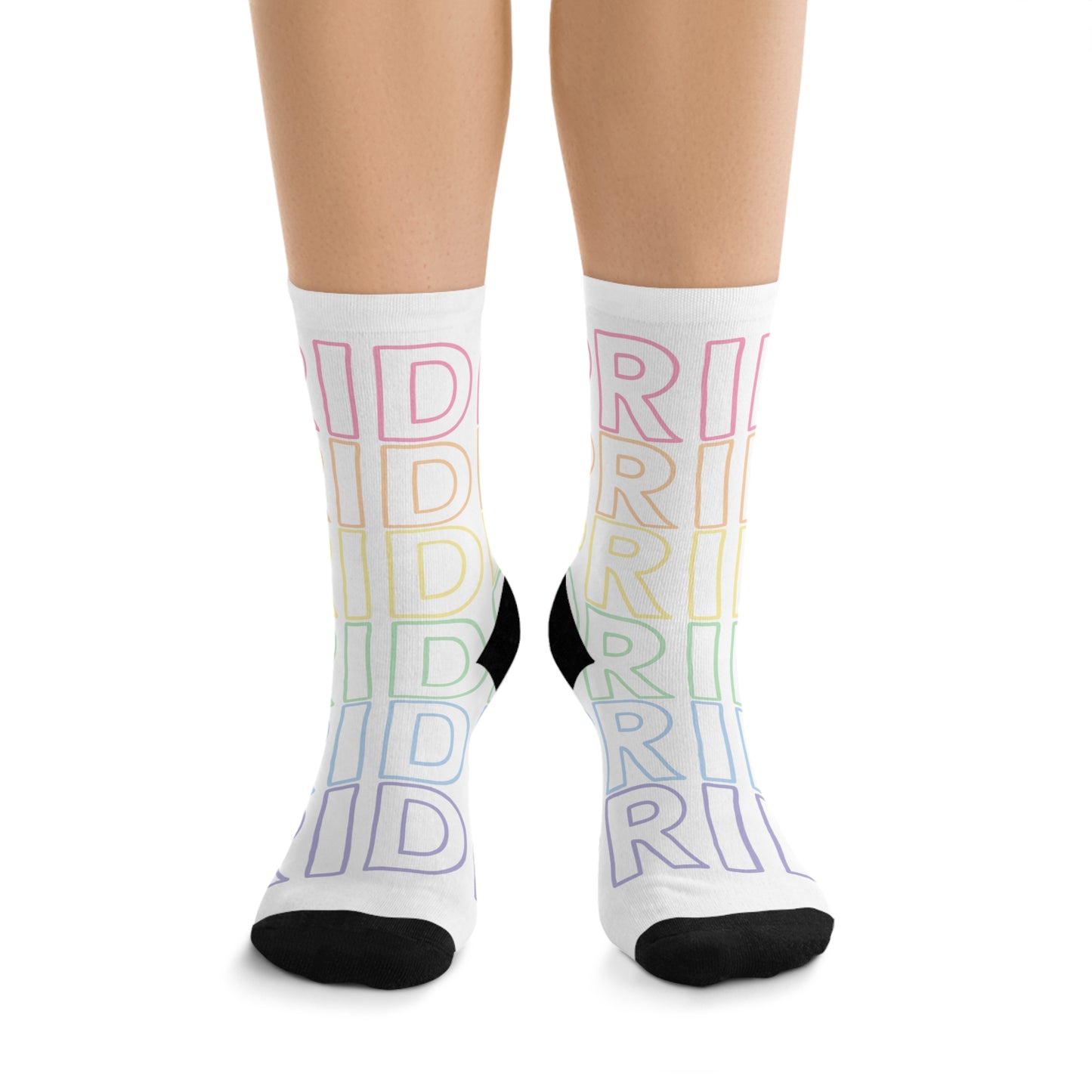 Goth Pride (Rainbow) | Recycled Poly Socks