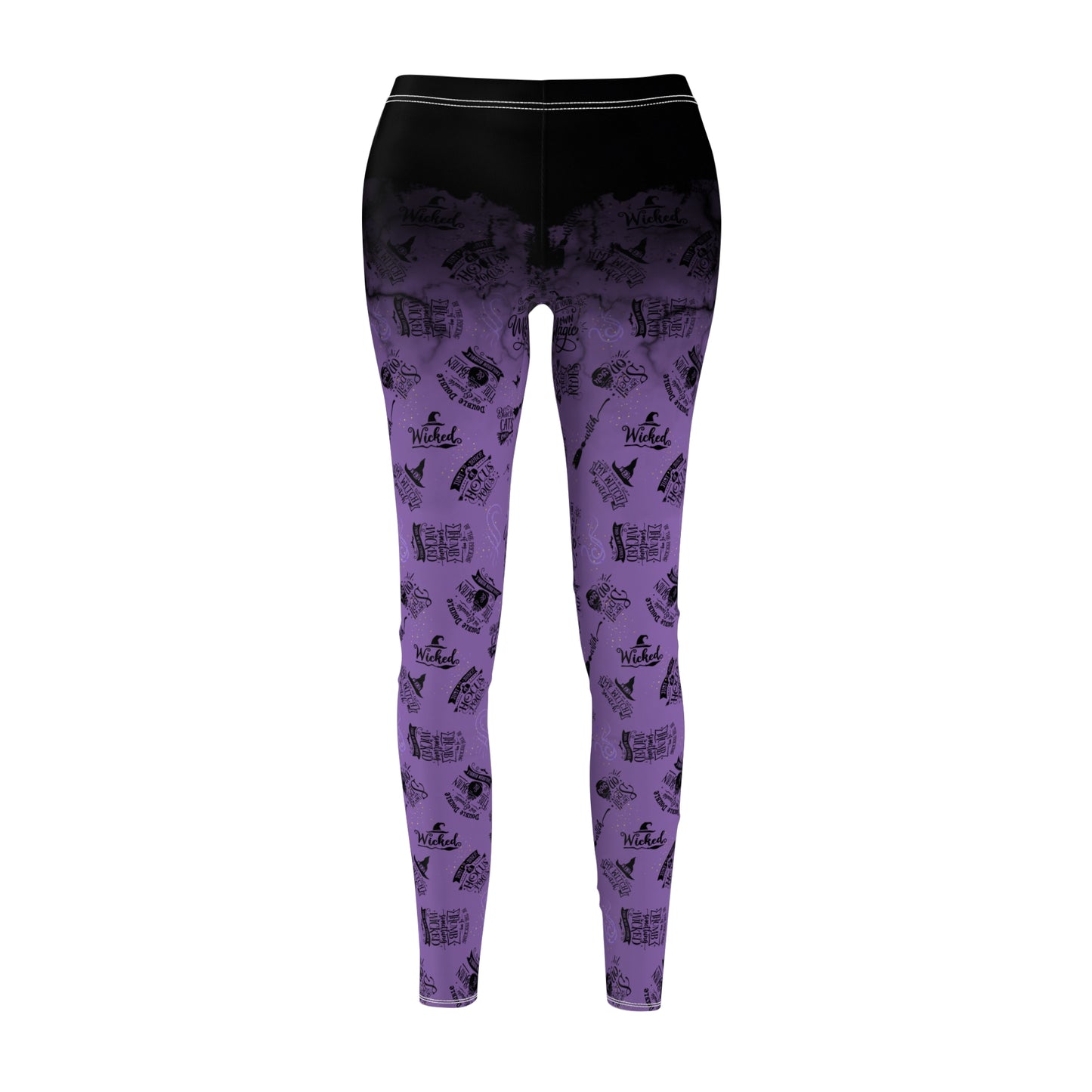Witch Quotes All-Over Print Leggings — Women's Casual Activewear