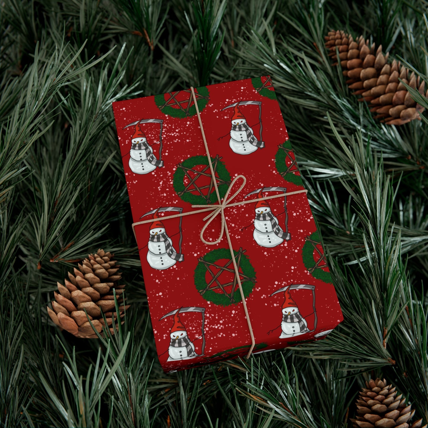 Grim Snowman | Gift Wrap Papers