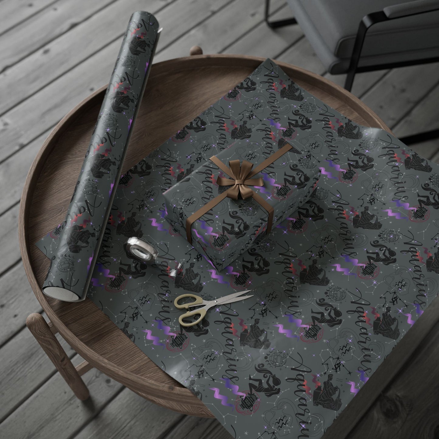 Aquarius | Zodiac Birthday Wrapping Papers
