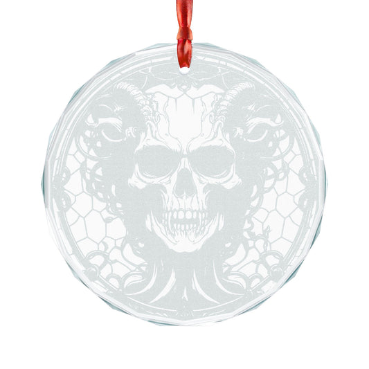 Undead Fiend Ornament | Engraved Glass Holiday Decoration