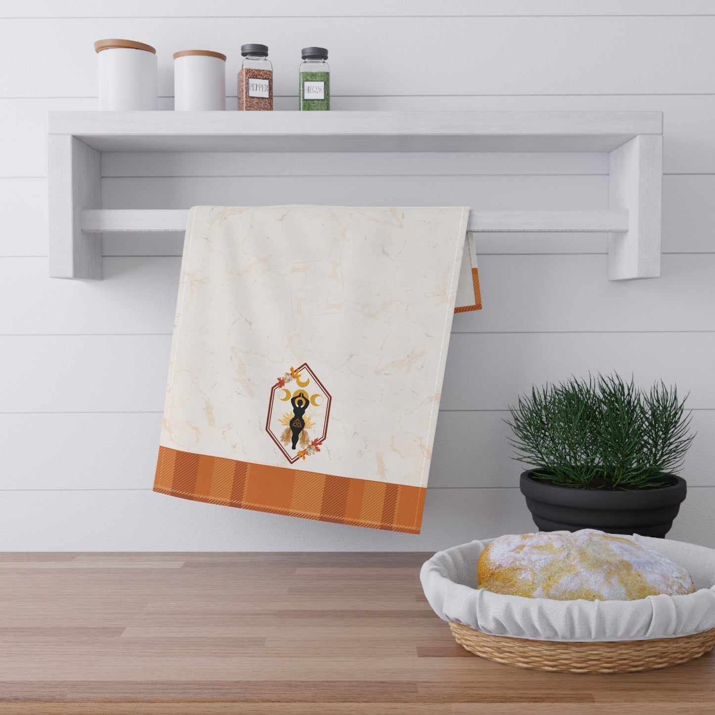 Honoring | Fall Equinox | Autumn Plaid Tea Towel
